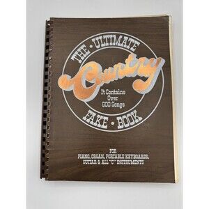 Ultimate Country Fake Book 1983 Hal Leonard 408p Piano Guitar VTG